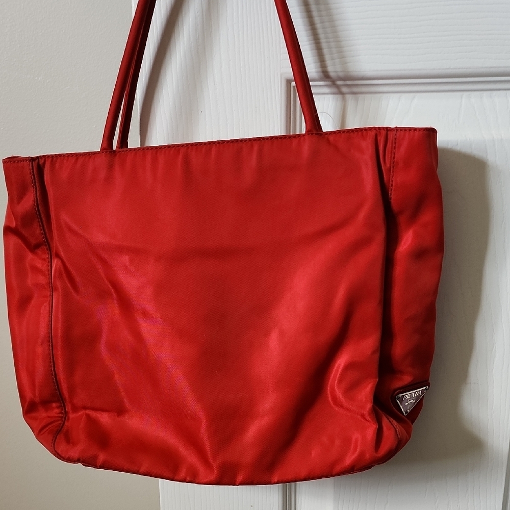 Prada Red Tote Bag